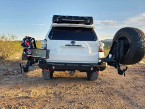 Toyota 4Runner Rear Bumper - Body Armor 4x4 - Pro Series II - Passenger Side Swingout - Light Texture Black - `10-`24